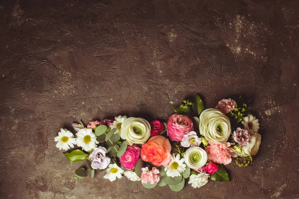 Marco redondo floral — Foto de Stock
