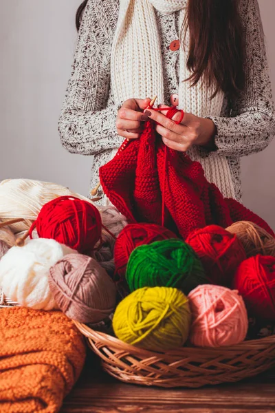 Maglione a maglia femminile — Foto Stock