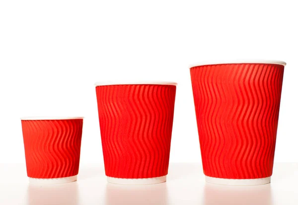 Set of paper cups — Stock Photo, Image