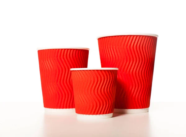 Set of paper cups — Stock Photo, Image