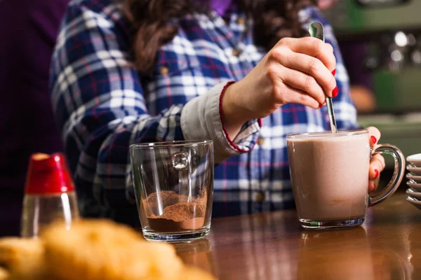 Cocoa drink cooking — Stock Photo, Image