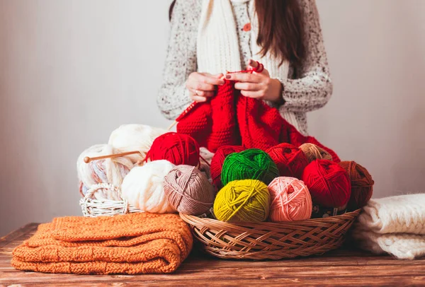 Maglione a maglia femminile — Foto Stock