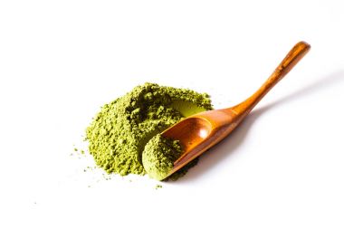 Matcha çay yığın 