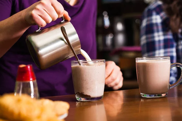 Cocoa drink cooking — Stock Photo, Image