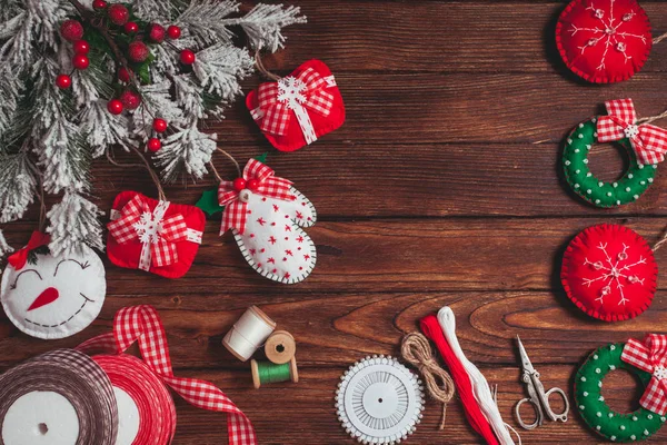 Kände juldekorationer — Stockfoto