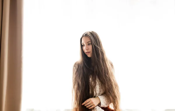 Velmi dlouhé vlasy — Stock fotografie