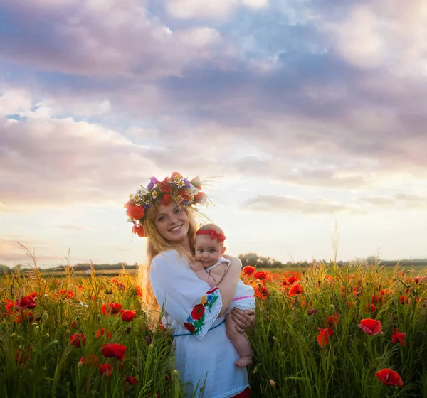 Inspired young mother — Stock Photo, Image