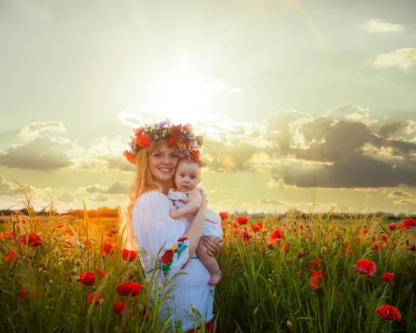 Inspired young mother — Stock Photo, Image