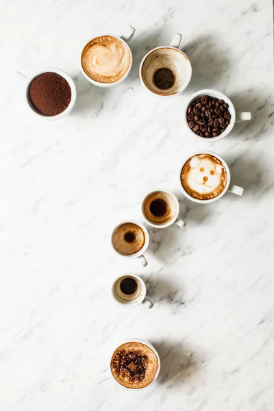 コーヒー カップの質問 — ストック写真