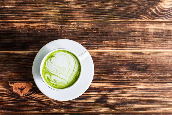 Tazza di cappuccino Matcha — Foto Stock