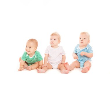 İzole Thrre bebekler