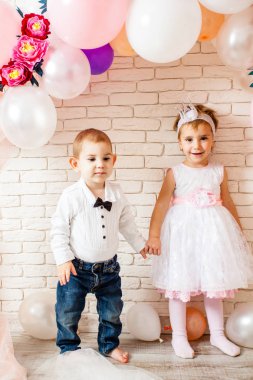 Bebeklerin romantik fotoğraf