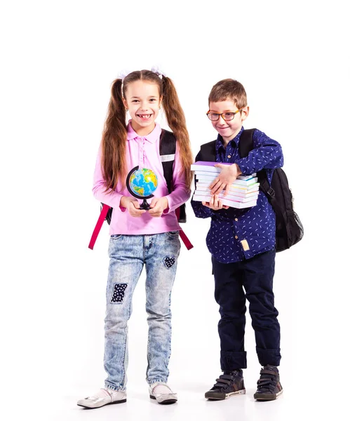 Schoolkinderen zijn klaar voor de school — Stockfoto