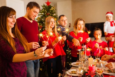 Mutlu aile, kış tatilini evde kutluyor..