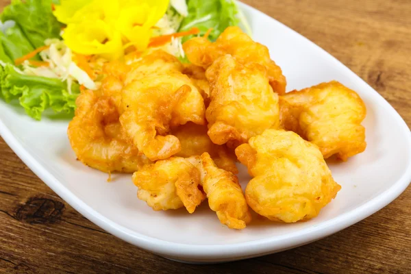 Style asiatique calmar tempura — Photo