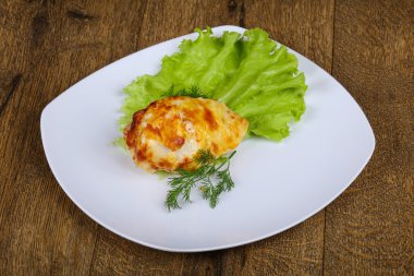 Peynir pişmiş tavuk göğsü