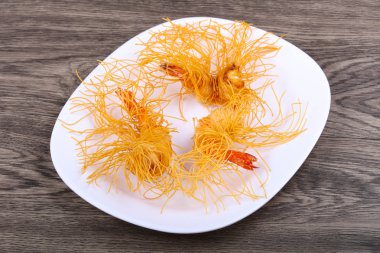 Makarna karides dedim