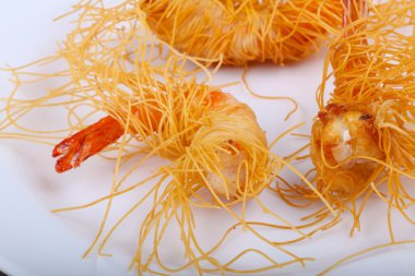 Makarna karides dedim