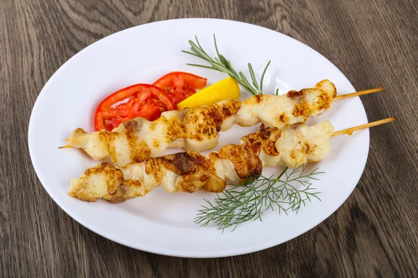 Delicious Fish skewer — Stock Photo, Image