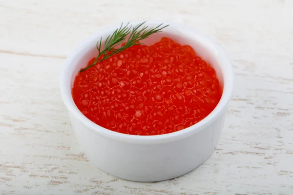 Delicioso caviar rojo — Foto de Stock