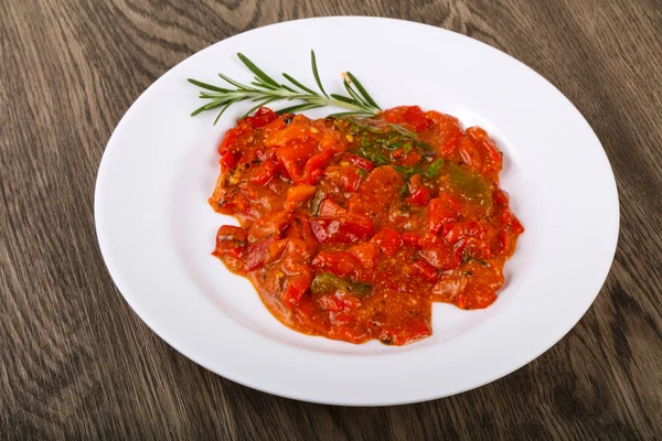 Gegrillte rote Paprika — Stockfoto