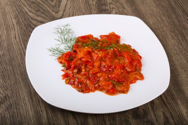 ızgara kırmızı dolmalık biber