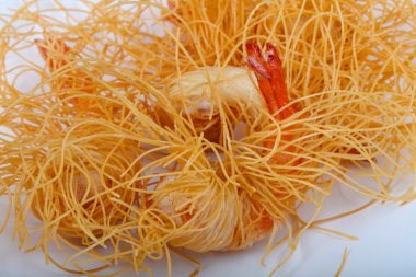 Makarna karides dedim