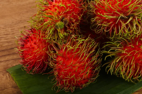 Fresh ripe Rambutan heap — Stock Photo, Image