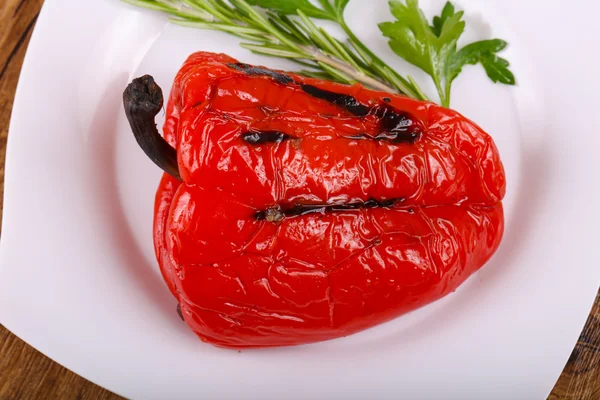 Grilled red bell Pepper — Stock Photo, Image