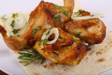 lezzetli ızgara bıldırcın