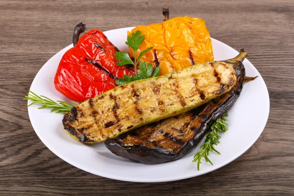 Effektiv grillade grönsaker — Stockfoto