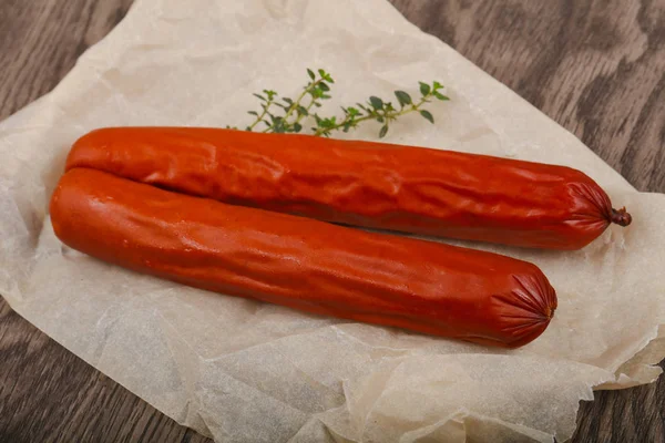 Duas salsichas de carne — Fotografia de Stock