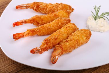 Sıcak karides tempura