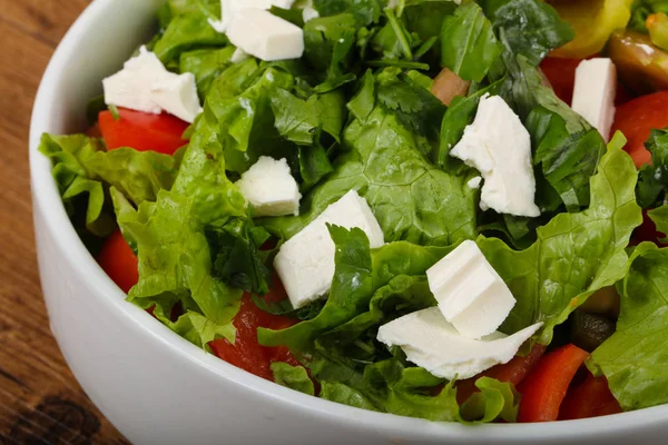 Salade grecque au fromage feta — Photo