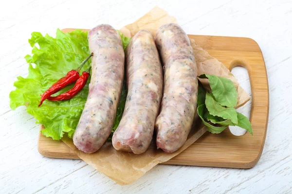Raw sausages for cooking — Stock Photo, Image