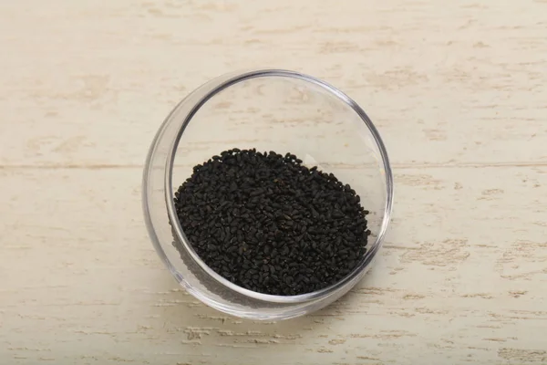 Black sesame seeds — Stock Photo, Image