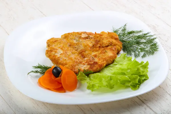 Schnitzel Ayam lezat — Stok Foto