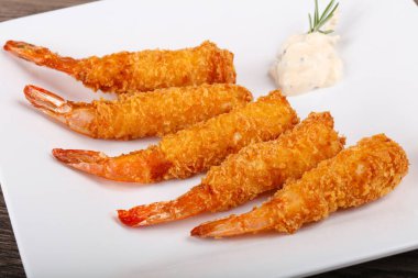Sıcak karides tempura