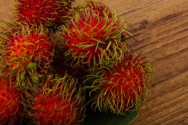 Taze Rambutan yığın