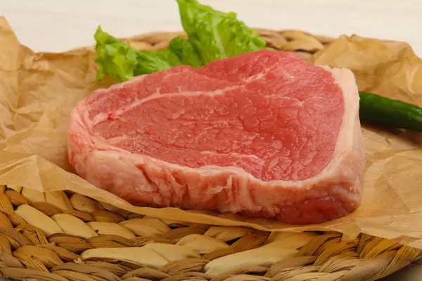 Syrové hovězí steak — Stock fotografie