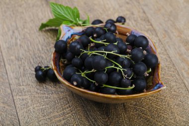 Siyah kuş üzümü yığın