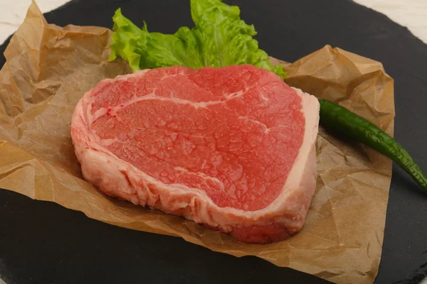 Syrové hovězí steak — Stock fotografie