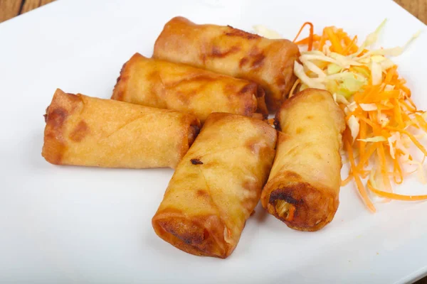 Spring rolls with prawn — Stock Photo, Image