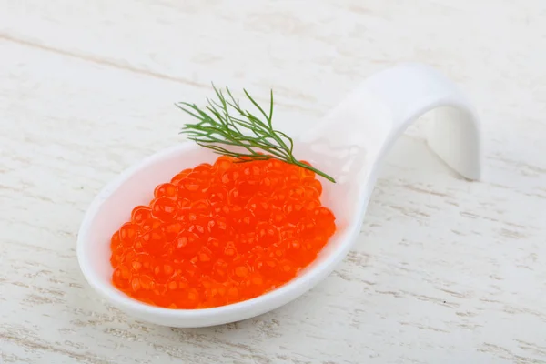 Delicioso caviar vermelho — Fotografia de Stock