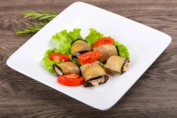 Effektive Auberginenbrötchen — Stockfoto