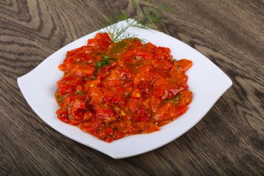 ızgara kırmızı dolmalık biber