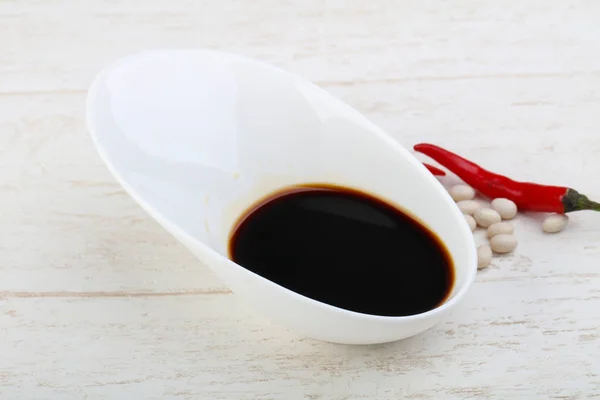 Soy sauce  in the bowl — Stock Photo, Image