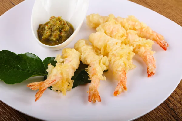 Tempura de camarão tigre — Fotografia de Stock