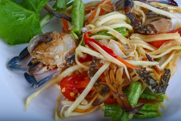 Тайский крабовый салат — стоковое фото