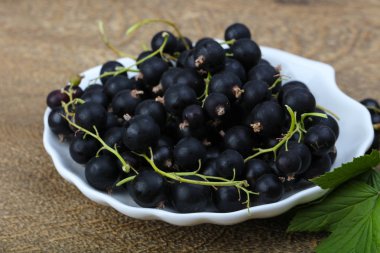 Siyah kuş üzümü yığın